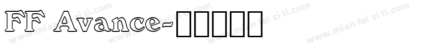 FF Avance字体转换